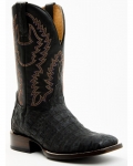 Cody James Men's Exotic Caiman Belly Western Boots - Broad Square Toe | Black | Free Delivery