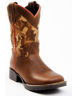 Cody James Boys' Camo Western Boot - Square Toe | Multi | Free Delivery