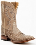 Cody James Men's Exotic Caiman Belly Western Boots - Broad Square Toe | Tan | Free Delivery