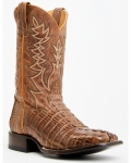 Cody James Men's Exotic Caiman Tail Western Boots - Broad Square Toe | Brown | Free Delivery