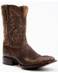 Cody James Men's Exotic Snake Western Boots - Broad Square Toe | Chocolate | Free Delivery