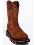 Cody James Men's 11" Decimator Western Work Boots - Steel Toe | Brown | Free Delivery