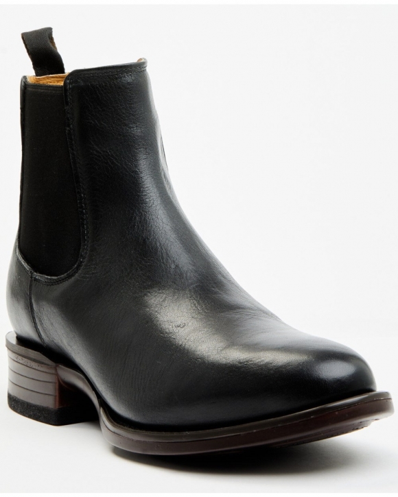 Cody James Men's Scout Chelsea Boots - Round Toe | Black/red | Free Delivery