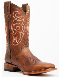 Cody James Men's Lynx Western Boots - Broad Square Toe | Brown | Free Delivery