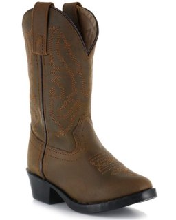 Cody James Children's Round Toe Western Boots | Brown | Free Delivery