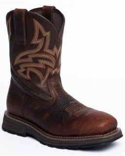 Cody James Men's ASE7 Disruptor Western Work Boots - Nano Composite Toe | Brown | Free Delivery
