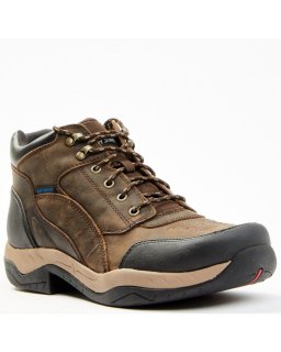 Cody James Men's Endurance Corral Lace-Up WP Soft Work Hiking Boots | Chocolate | Free Delivery