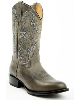 Cody James Men's Alton Western Boots - Round Toe | Charcoal | Free Delivery
