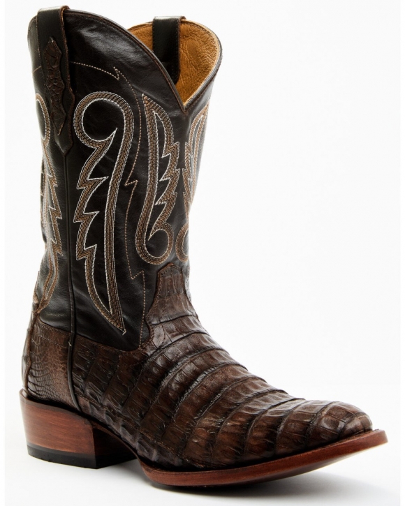 Cody James Men's Exotic Caiman Western Boots - Round Toe | Brown | Free Delivery
