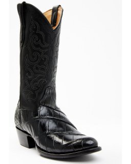 Cody James Men's Exotic American Alligator Western Boots - Round Toe | Black | Free Delivery