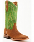 Cody James Men's Tomahawk Roughout Tall Western Boots - Broad Square Toe | Green | Free Delivery