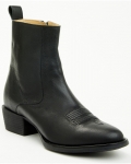 Cody James Men's Larsen Western Ankle Boots - Round Toe | Black | Free Delivery