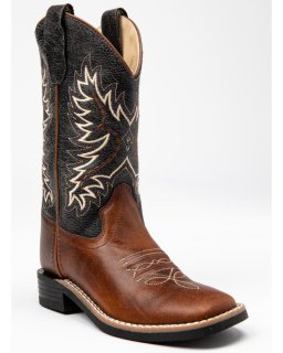 Cody James Boys' Ryder Western Boots - Square Toe | Brown/blue | Free Delivery