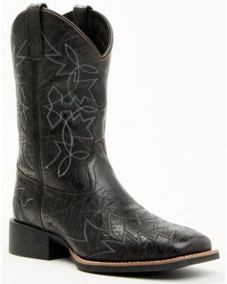 Cody James Men's Ace Performance Western Boots - Broad Square Toe | Black | Free Delivery