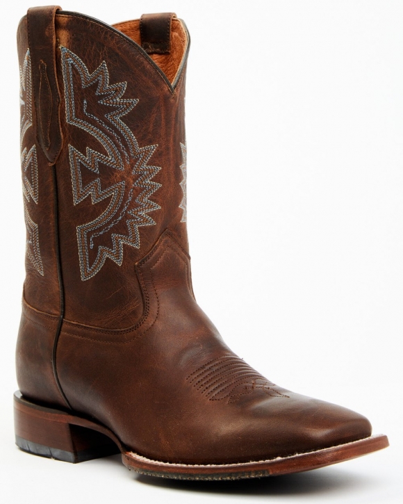 Cody James Men's Walnut Western Boots - Broad Square Toe | Brown | Free Delivery