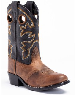 Cody James Boys' Western Boots - Round Toe | Brown | Free Delivery
