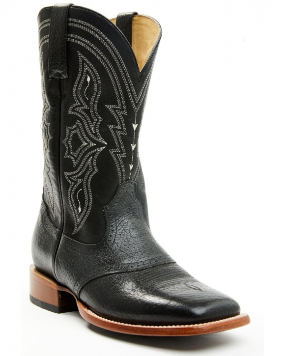 Cody James Men's Ashland Western Boots - Broad Square Toe | Black | Free Delivery