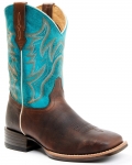Cody James Men's Hoverfly Western Performance Boots - Broad Square Toe | Turquoise | Free Delivery