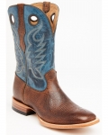 Cody James Men's Searcy Western Boots - Broad Square Toe | Blue | Free Delivery