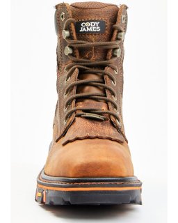 Cody James Men's Decimator Vibram Lace-Up Work Boots - Composite Toe | Brown | Free Delivery