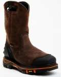 Cody James Men's Waterproof Met Guard Western Work Boots - Composite Toe | Brown | Free Delivery