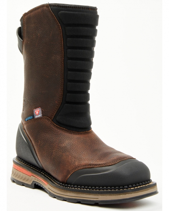 Cody James Men's Pull-On Insulated Work Boots - Composite Toe | Brown | Free Delivery