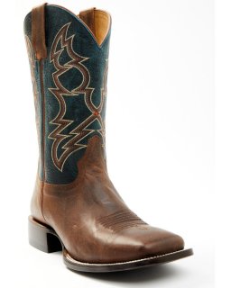 Cody James Men's Mad Cat Western Boots - Broad Square Toe | Black | Free Delivery