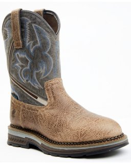 Cody James Men's Disruptor Tyche Eccentric Soft Pull On Work Boots - Soft Toe | Grey | Free Delivery