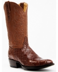 Cody James Men's Exotic American Alligator Western Boots - Round Toe | Lt Brown | Free Delivery