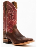 Cody James Men's Wade Western Boots - Broad Square Toe | Brown | Free Delivery