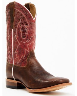Cody James Men's Wade Western Boots - Broad Square Toe | Brown | Free Delivery