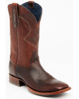 Cody James Men's Cognac Honey Western Performance Boots - Broad Square Toe | Cognac | Free Delivery