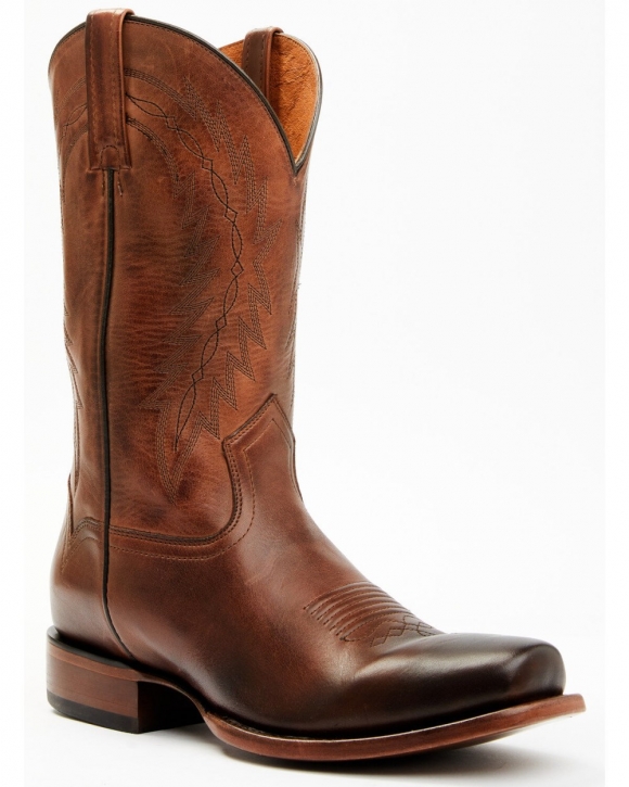 Cody James Men's Handcrafted Western Boots - Square Toe | Brown | Free Delivery