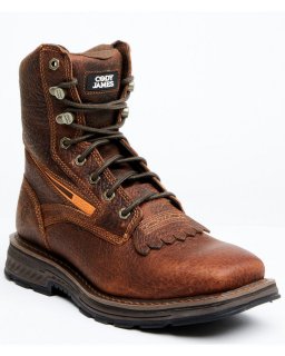 Cody James Men's 8" ASE7 Disruptor Work Boots - Soft Toe | Brown | Free Delivery