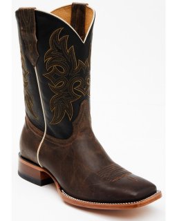 Cody James Men's Willow Western Boots - Broad Square Toe | Brown | Free Delivery