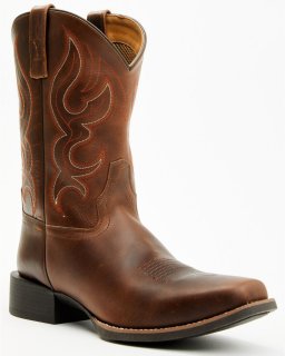 Cody James Men's Ace Ridge Performance Western Boots - Square Toe | Brown | Free Delivery