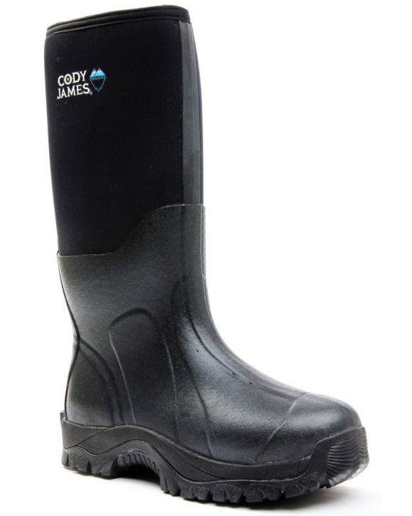 Cody James Men's Glacier Guard Insulated Rubber Boots - Soft Toe | Black | Free Delivery