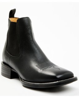 Cody James Men's Jones Chelsea Boots - Broad Square Toe | Black | Free Delivery