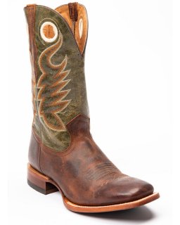 Cody James Men's Union Xero Gravity Western Performance Boots - Broad Square Toe | Green | Free Delivery