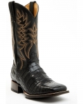 Cody James Men's Exotic Caiman Belly Western Boots - Broad Square Toe | Black | Free Delivery