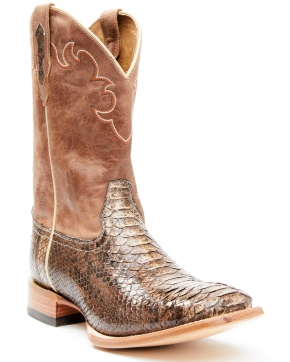 Cody James Men's Exotic Python Western Boots - Broad Square Toe | Python | Free Delivery