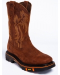 Cody James Men's 11" Decimator Western Work Boots - Soft Toe | Brown | Free Delivery