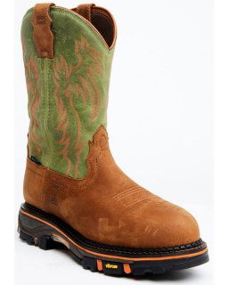 Cody James Men's Decimator 11" High Hopes Vibram Waterproof Work Boots - Composite Toe | Green | Free Delivery