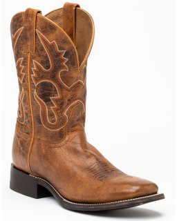 Cody James Men's Tan Western Boots - Square Toe | Tan | Free Delivery