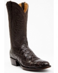 Cody James Men's Exotic American Alligator Western Boots - Round Toe | Chocolate | Free Delivery
