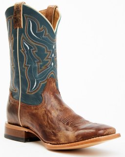 Cody James Men's Square Toe Western Boots | Navy | Free Delivery