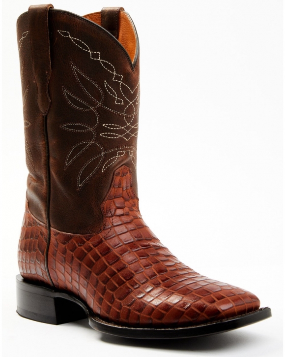 Cody James Men's 11" Western Boots - Broad Square Toe | Bark | Free Delivery