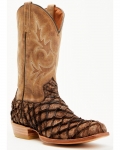 Cody James Men's Vaqueras Exotic Pirarucu Western Boots - Square Toe | Sand | Free Delivery
