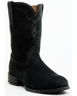 Cody James Cush Core Men's Highland Roper Western Boots - Round Toe | Black | Free Delivery