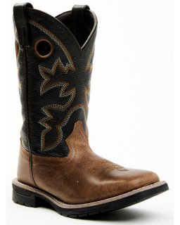 Cody James Little Boys' Knox Western Boots - Broad Square Toe | Tan | Free Delivery